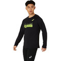 *特惠出清*(男)【亞瑟士ASICS】田徑長袖上衣亞洲版-黑色/螢光綠 2091A717-001/2091A717-751_2