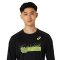 *特惠出清*(男)【亞瑟士ASICS】田徑長袖上衣亞洲版-黑色/螢光綠 2091A717-001/2091A717-751_1