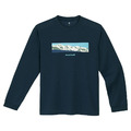 【mont-bell】Long Sleeve T White Mountain Range 長袖上衣-海軍藍 1114768NV