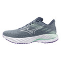 (女)【美津濃MIZUNO】WAVE INSPIRE 21 超寬楦慢跑鞋-灰藍 J1GD254621