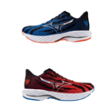 (男)【美津濃MIZUNO】WAVE RIDER 28 Oni Pack 慢跑鞋-紅色藍色 J1GC256301