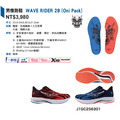 (男)【美津濃MIZUNO】WAVE RIDER 28 Oni Pack 慢跑鞋-紅色藍色 J1GC256301_6