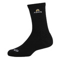 (中)【亞瑟士ASICS】中性中筒襪-黑色 3053A168-001