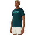 (男)【亞瑟士ASICS】MATCH SEASONAL GRAPHIC TEE 短袖上衣-綠色 2041A346-300_1