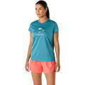 (女)【亞瑟士ASICS】FUJITRAIL短袖上衣-藍綠色/粉紅色 2012C971-425/2012C971-700_4