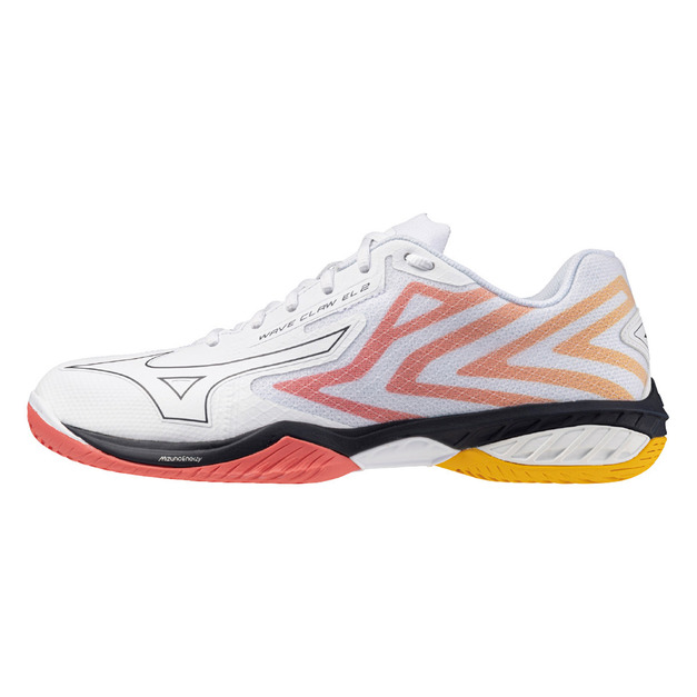 (男)【美津濃MIZUNO】WAVE CLAW EL 2 羽排鞋-白紅 71GA258375