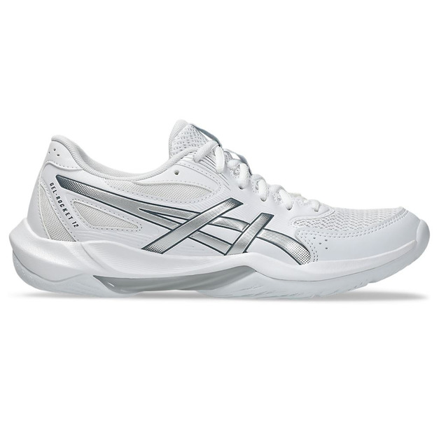 (中)【亞瑟士ASICS】GEL-ROCKET 12 中性款羽排球鞋-白/銀色  1072A119-101