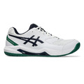 (男)【亞瑟士ASICS】GEL-DEDICATE 8 (2E) 寬楦網球鞋-白綠 1041A410-105