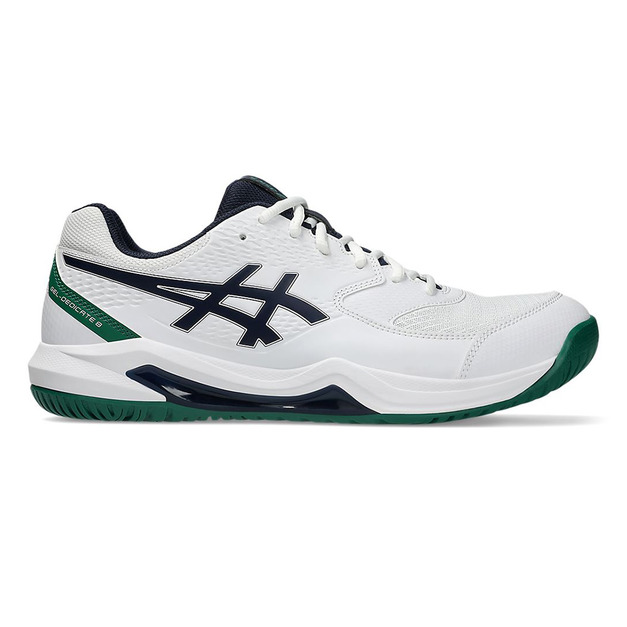 (男)【亞瑟士ASICS】GEL-DEDICATE 8 (2E) 寬楦網球鞋-白綠 1041A410-105