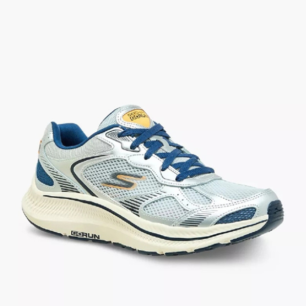 (男)【斯克威爾SKECHERS】SKECHERS GO RUN CONSISTENT 2.0 慢跑鞋-銀灰藍/淺灰黑 220883GYNV/220883OFWT