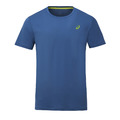(男)【亞瑟士ASICS】短袖上衣 亞洲版 跑步上衣-藍色/黑色 2011D471-400/2011D471-001