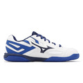 (男)【美津濃MIZUNO】WAVE KAISERBURG 8 寬楦桌球鞋-白藍色 81GA242001_4