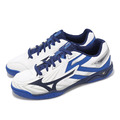 (男)【美津濃MIZUNO】WAVE KAISERBURG 8 寬楦桌球鞋-白藍色 81GA242001_1