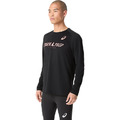 (男)【亞瑟士ASICS】長袖上衣 亞洲版 田徑上衣-黑色/螢光綠 2091A760-001/2091A760-753_3
