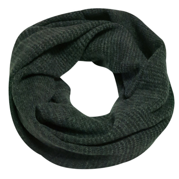 【山林Mountneer】羊毛環圈保暖針織圍巾-黑 12m03-01