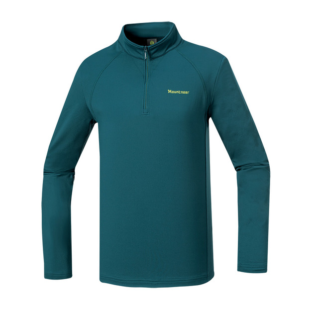 (男)【山林Mountneer】Polygiene 抗菌保暖上衣-海藍 52P11-81