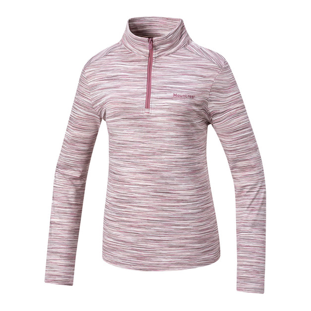 (女)【山林Mountneer】排汗保暖長袖上衣-藕色 52P18-29