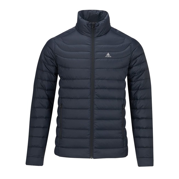 (男)【歐都納ATUNAS】KEEP WARM輕量羽絨外套 黑/墨藍 A6GAGZ03M(有3XL)