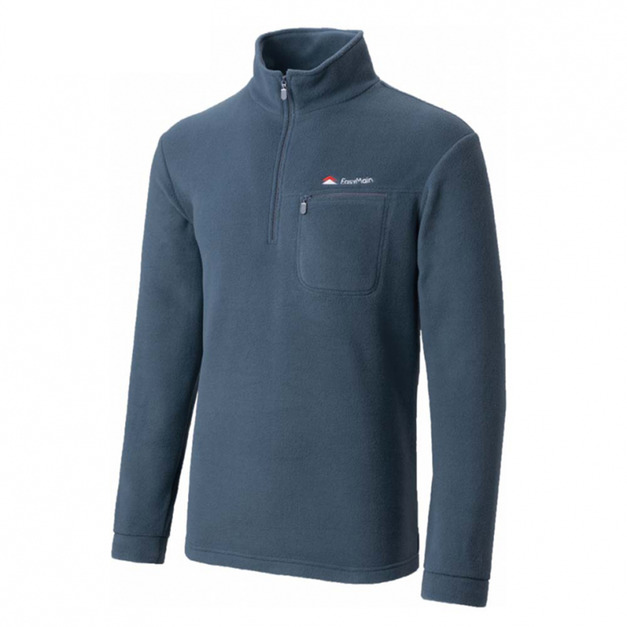 (男)【衣力美 Easy Main】高效能輕暖休閒衫-鐵灰藍 SE220737359