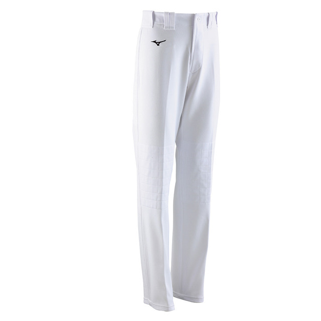 (男)【美津濃MIZUNO】棒壘褲全長-白 12TDBM0101