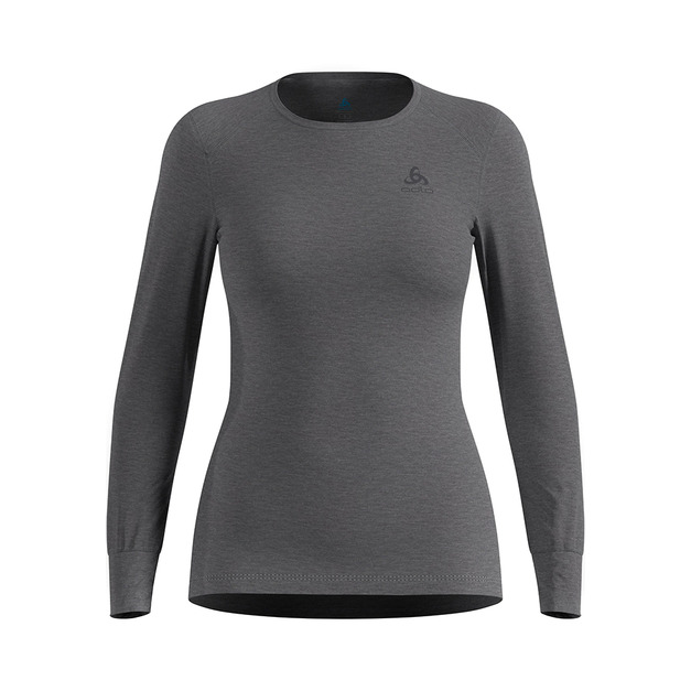 (女)【ODLO】 Active Warm Baselayer 銀離子長袖保暖上衣-鋼鐵灰 OD15910110183