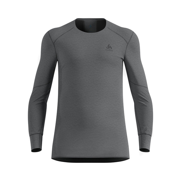(男)【ODLO】ACTIVE X-WARM ECO 銀離子長袖加強保暖上衣-鋼鐵灰 159222-10183