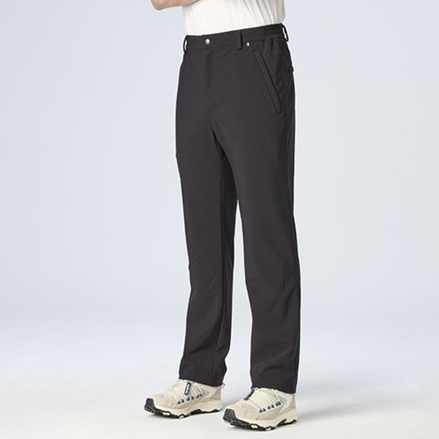 (男)【Wildland 荒野】四彈輕三層軟殼超潑機能褲(有大尺寸)-皇室黑 0B32312-148