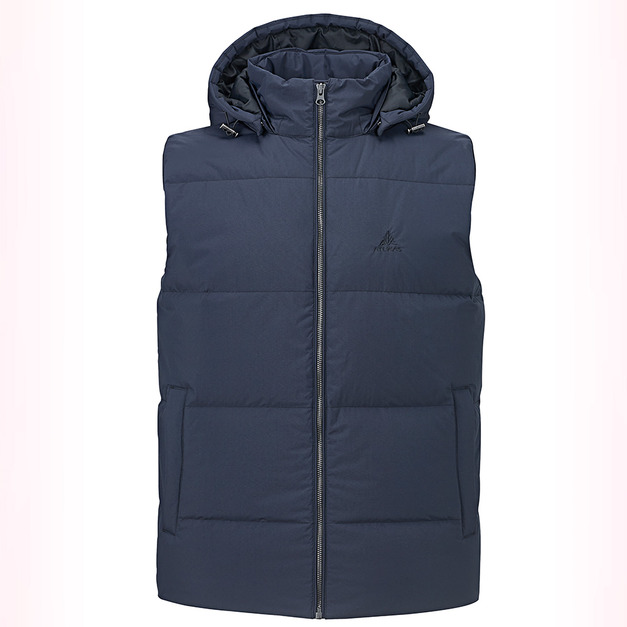 (男)【歐都納ATUNAS】HEAT CORE蓄熱羽絨背心-黑色 A1VE2505MB