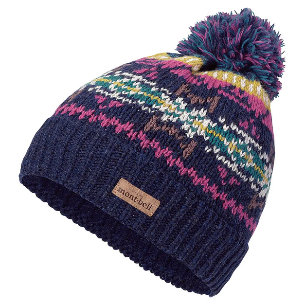 【mont-bell】Jacquard Knit Cap #1 保暖帽 - 藍色 1118584NV