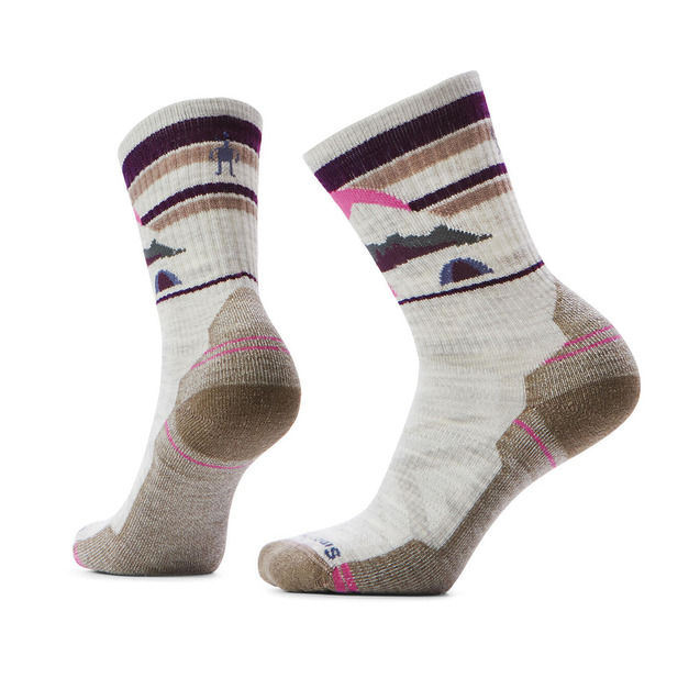 (女)【SmartWool】機能戶外全輕量減震中長襪-塵灰色 SW002272069