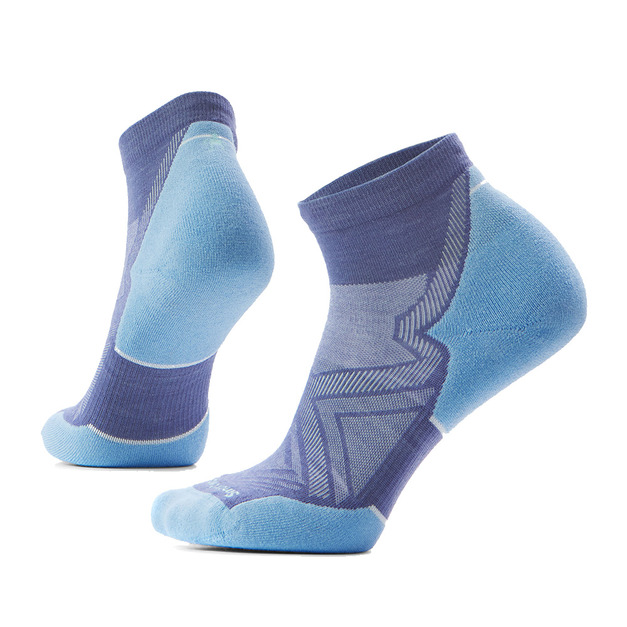 (女)【SmartWool】Run Ankle Socks機能跑步局部輕量減震低筒襪-暮藍 SW001675P43