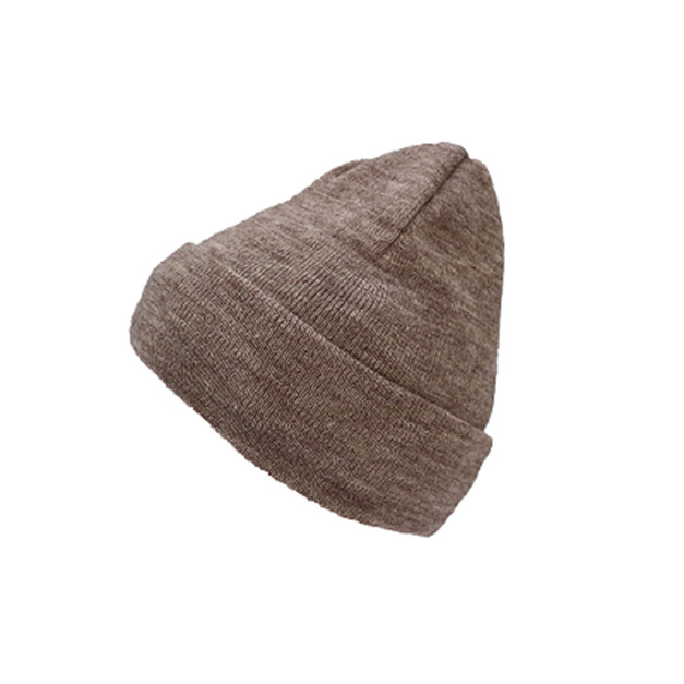 【BLUEPINE 青松】素面反摺毛帽-駝咖 B6240526