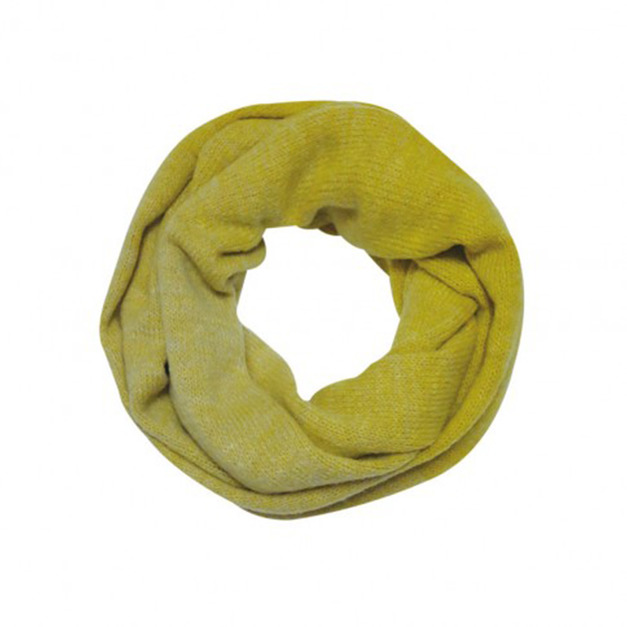 【山林Mountneer】羊毛環圈保暖針織圍巾-駱黃 12M03-58