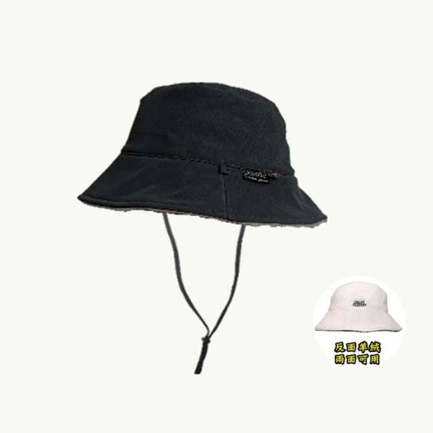 西班牙【MATT】日版軍規PORELLE防雨風雪保暖羊絨+頂級PRIMALOFT-GOLD雙面保暖漁夫帽-黑色/灰色/卡其/深藍 AR-94