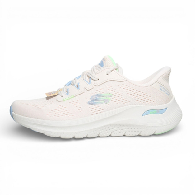 (女)【斯克威爾SKECHERS】ARCH FIT 2.0休閒健走鞋-淡粉 150333NTMT