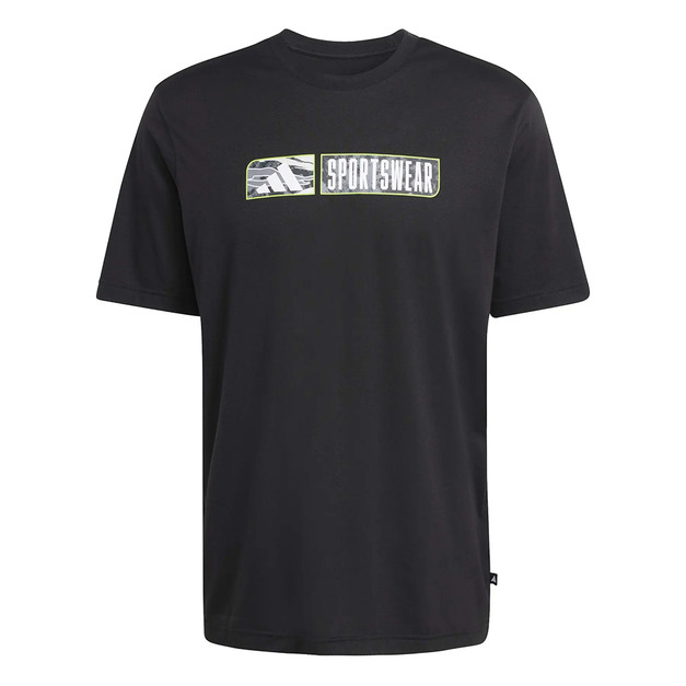 (男)【愛迪達ADIDAS】CLIMACOOL CAMO LINEAR 短袖上衣-黑 JZ7490