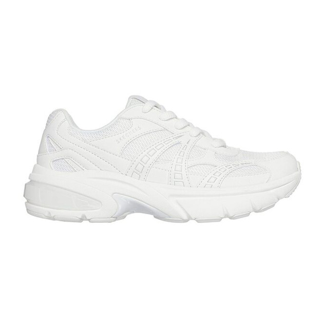 (女)【斯克威爾SKECHERS】SHADOW 系列復古運動鞋-白色 177358WHT