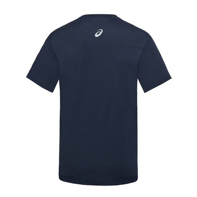 (男)【亞瑟士ASICS】石墨烯 亞洲版 短袖訓練上衣-深藍 2031F565-400