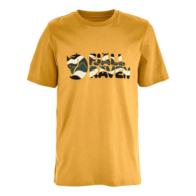 (男)【北極狐Fjallraven】Multicolor Logo T shirt  短袖T恤-赭黃 12600268-160