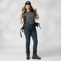(女)【北極狐Fjallraven】Abisko Trail Stretch Trousers W機能長褲-黑色 87101-550_2