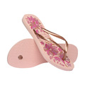 (女)【Havaianas】 Slim Organic Flip Flops 拖鞋-粉紅色/白金 4132823-1184/4132823-1711_4