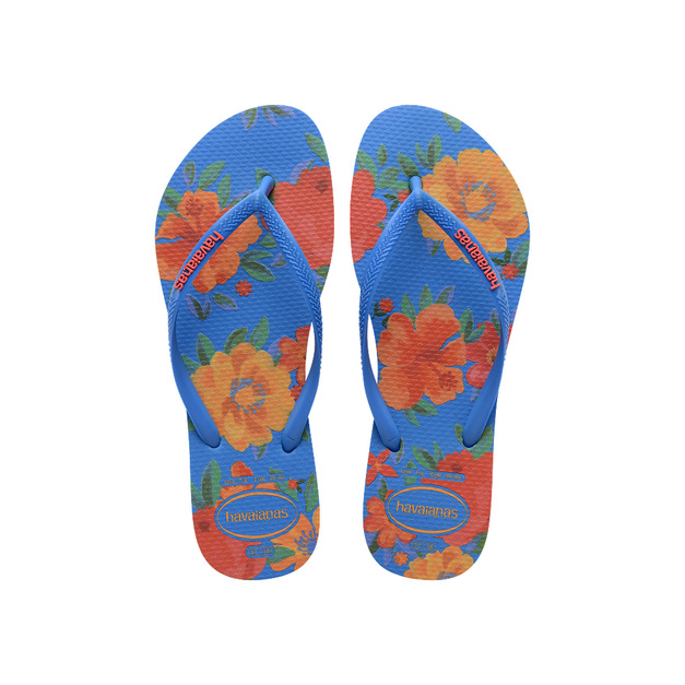 (女)【Havaianas】 Slim Summer Bliss Flip Flops 拖鞋-藍色 4149813-3504
