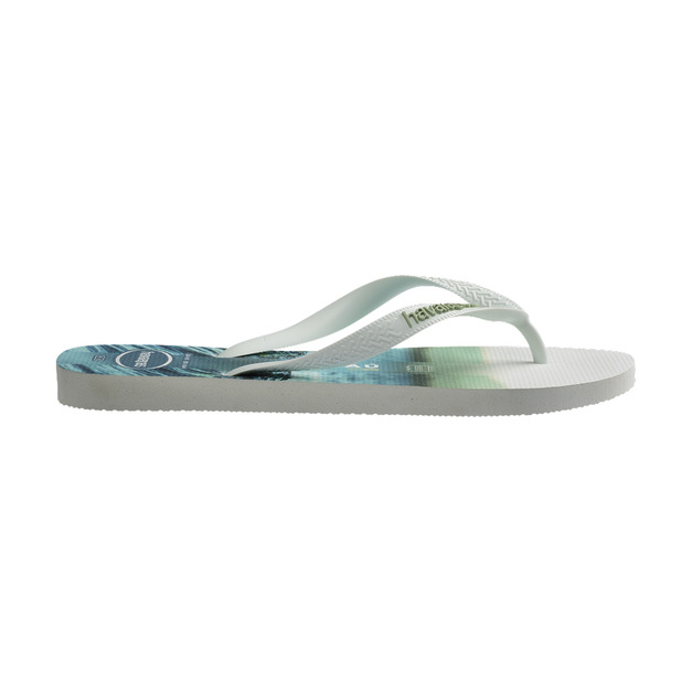 (男)【Havaianas】 Top Surfer I Flip Flops拖鞋-白綠色 4149971-0198