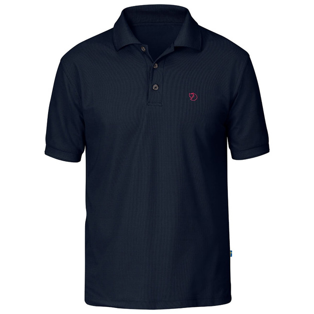 (男) 【北極狐Fjallraven】Crowley Pique   短袖Polo衫 -藍黑 81783-553
