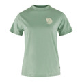 (女)【北極狐Fjallraven】Fox Boxy Logo 短袖T恤-霧綠 87153-674