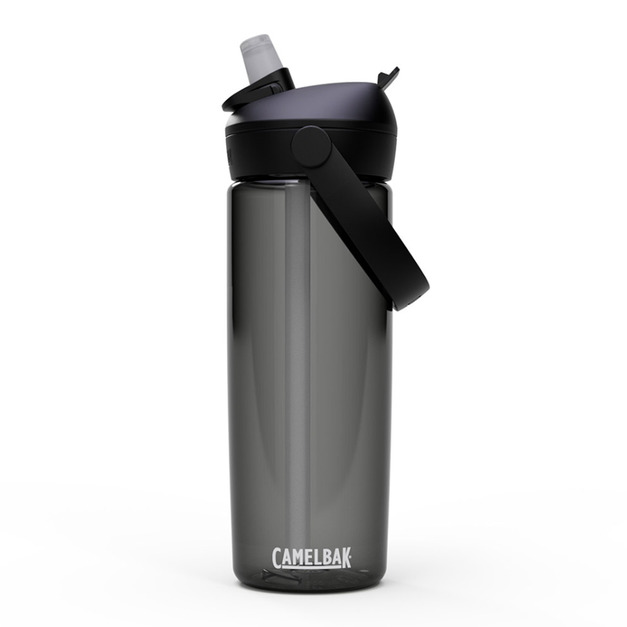 【CamelBak】600ml Flip Straw多水吸管水瓶RENEW-炭黑 CB2854001060