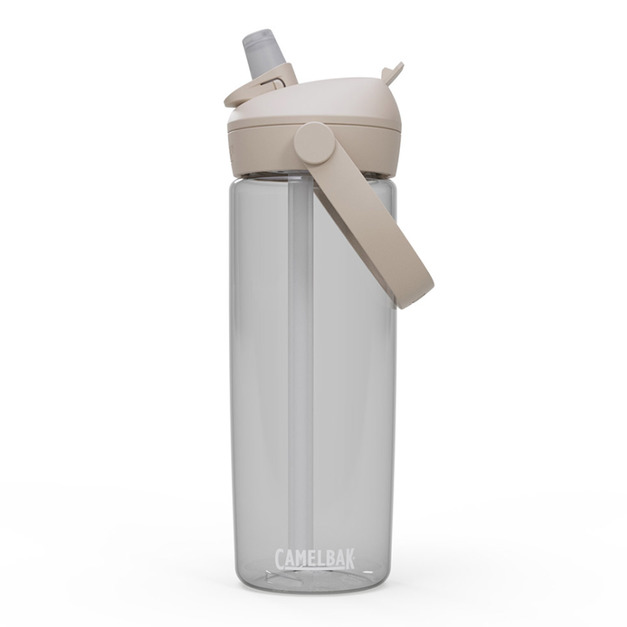 【CamelBak】600ml Flip Straw多水吸管水瓶RENEW-晶透白 CB2854102060