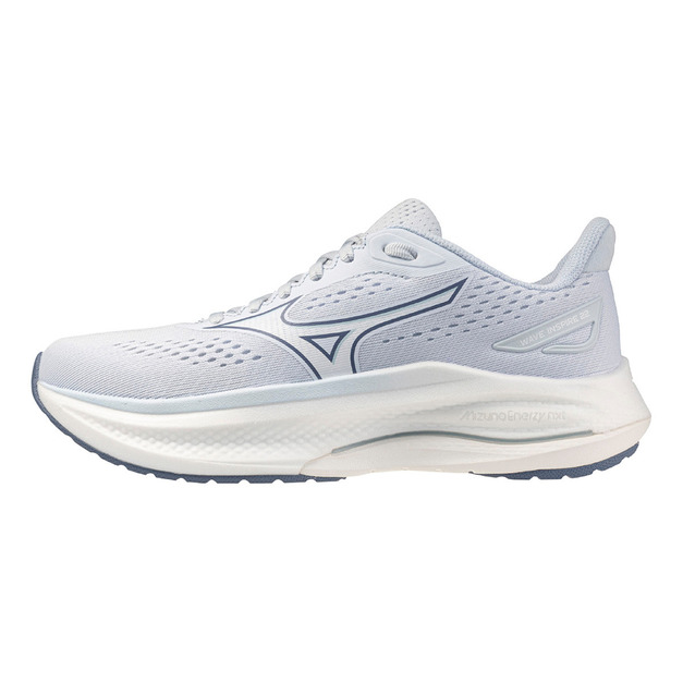 (女)【美津濃MIZUNO】WAVE INSPIRE 22 超寬楦支撐型慢跑鞋-淺藍 J1GD264524