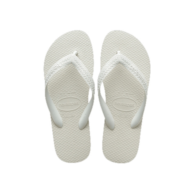 (男)【Havaianas】Color Flip Flops 拖鞋-白色 4000016-0001