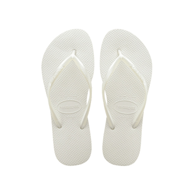 (女)【Havaianas】 Slim Flip Flops 拖鞋-白色 4000030-0001